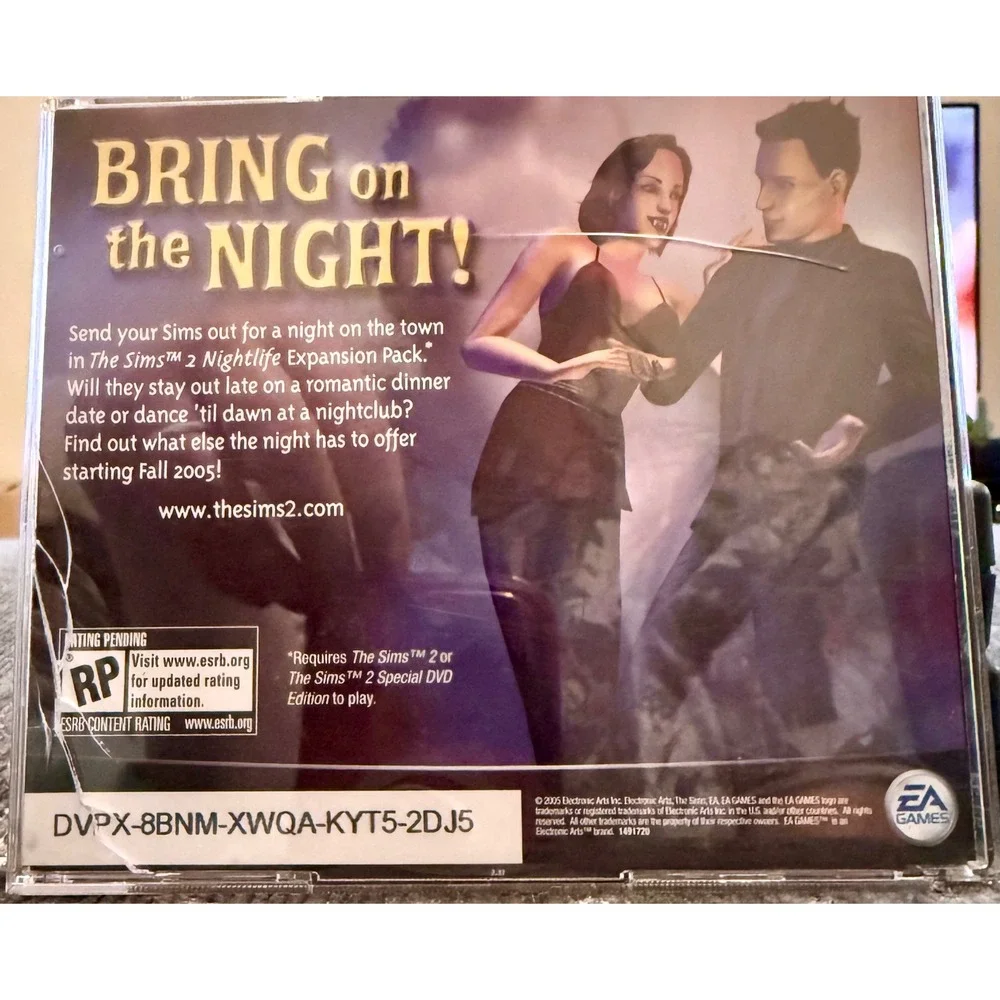 The Sims 2 University PC Expansion Pack 2-Disc Set 2005 Retro